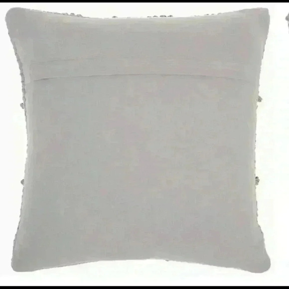 Grey Woven Pillow Diamond Design by Mina Victory - Picture 3 of 5